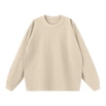 thumbnail image 1 of JMKQLZ Men's Solid Color Winter Loose Long Sleeved T-shirt, Rose Gold, Size: 2XL, 1 of 8