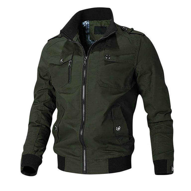 Army green spring jackets sales
