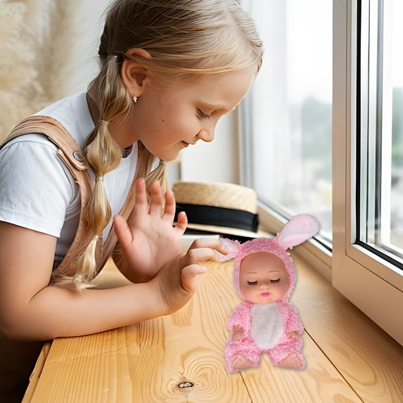 JMKQLZ Mini Baby Dolls,Cute Tiny Baby Doll Gifts for Kids,Lifelike Realistic Small Baby Dolls for Girls Boys and Kids Christmas Stocking Stuffers Birthday Gift