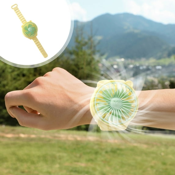 JMKQLZ Personal Fan with Wrist Strap - Battery Operated, USB Rechargeable Fan Portable, LED Lights, 3 Adjustable Speed - Portable Fans for Kids Children Boys Girls Indoor Outdoor