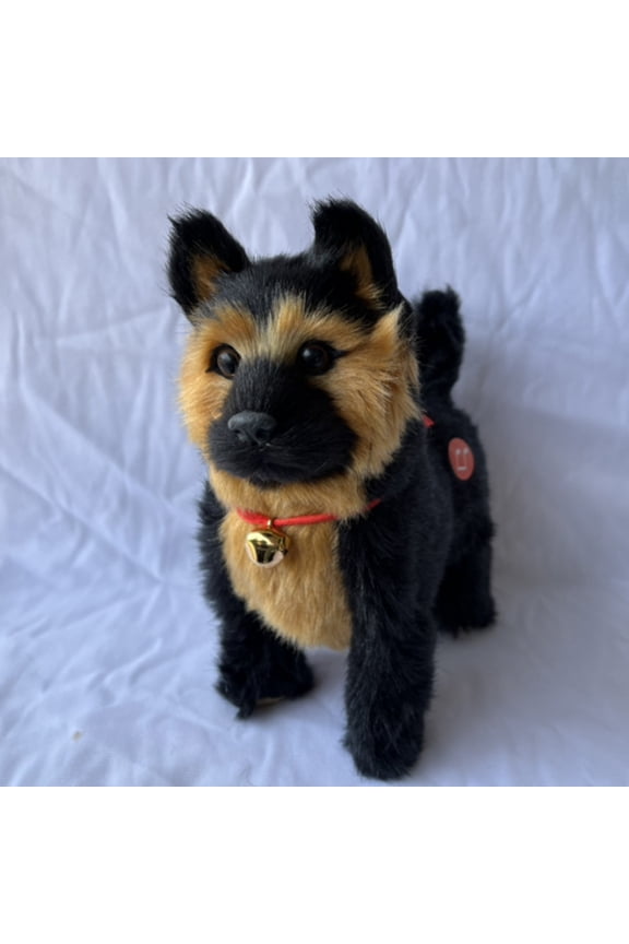 Plush Teddy Toy Puppy Electronic Interactive Dog - Walking, Barking, Tail Wagging, Stretching Companion Animal Toy for Kids