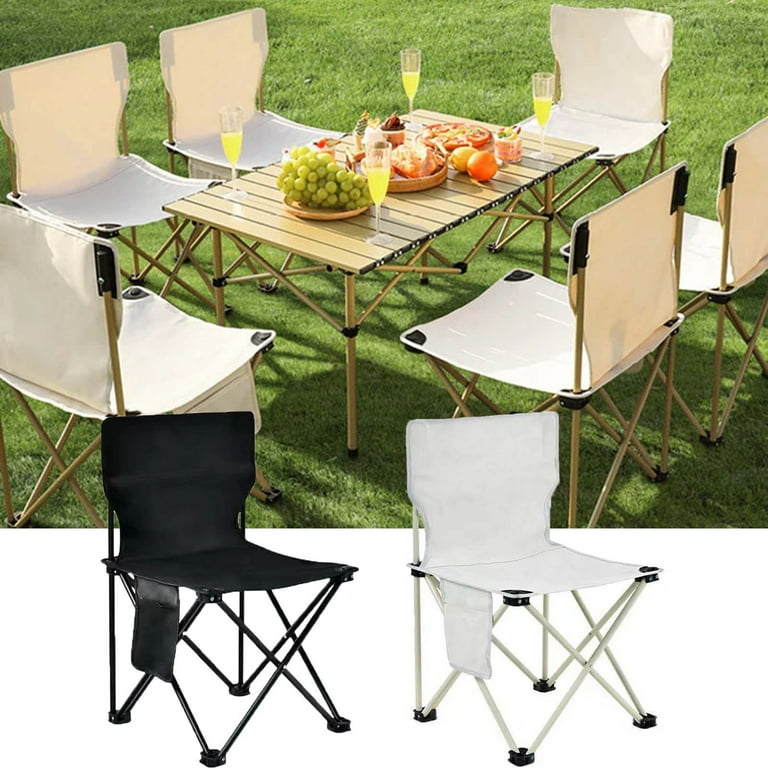 JMKQLZ Portable Foldable Camping Chair Lightweight Backrest Stool Compact Folding Chair Seat Outdoor Folding Chair for Camping Hunting Fishing Hiking Walmart