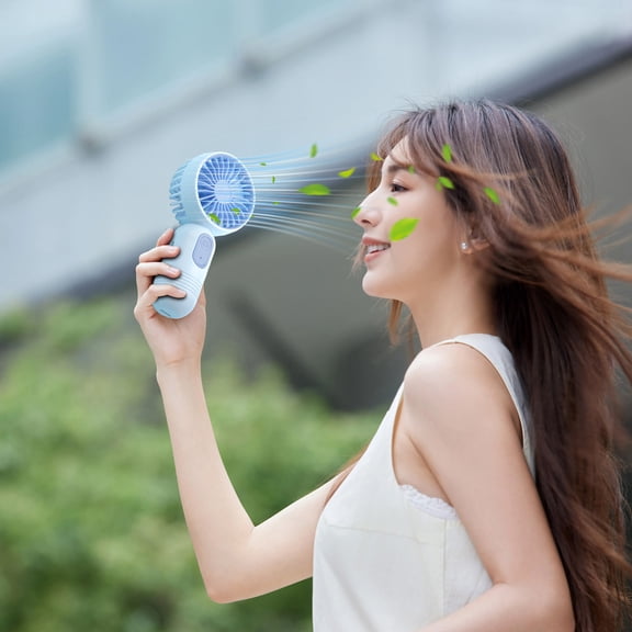 JMKQLZ Portable Handheld Mini Fans, USB Rechargeable Personal Fan for Travel, 3 Speeds Rechargeable Battery Operated Eyelash Mini Fan,Lightweight, and Compact for Travel, Office, and Home Use