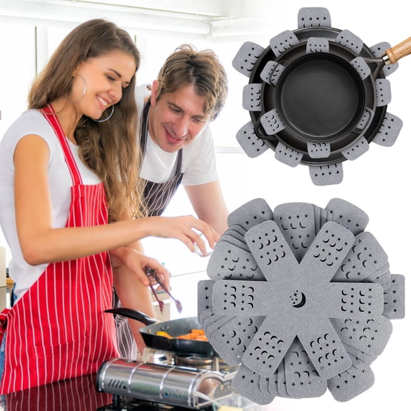 JMKQLZ Pot & Pan Protectors - Big Different Sizes (15" 14" 10" 8") - Set of 12 - Material Felt,Cookware Protectors,Keep Kitchenware of Scratches and Avoid Clatter,Divider Pads