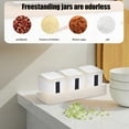 thumbnail image 1 of Press-Type Three Compartment Seasoning Storage Box Set - Food Grade Plastic Spice Organizer with Individual Lids and Spoons Flavor Separation Kitchen Essential, 1 of 6