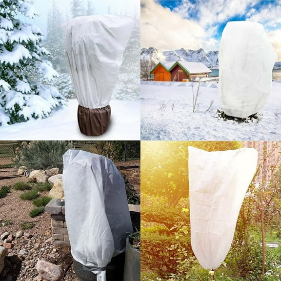 JMKQLZ Professional Garden Plant Frost Protection Cover for Winter Plant Care