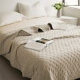 thumbnail image 1 of JMKQLZ Reversible Quilts,Point Pattern Microfiber Bedspread, Lightweight Soft All Season Coverlet for Bedroom,Hotel &Gift,Super Soft Quilt Modern Solid Color Cool on The Bed Home Summer Blanket, 1 of 8
