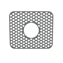 JMKQLZ Silicone Non-Slip Sink Mat with Drainage Holes - Heat-Resistant Kitchen Sink Protector for Dish Drying and Countertop Protection