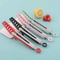 JMKQLZ Silicone Non-Stick Food Clips Barbecue Tongs Buffet Steak Pasta Clamp Home Kitchen Items,Stainless Steel Heat Resistant Kitchen Tongs for Cooking,Strong Grip,Toss Salad