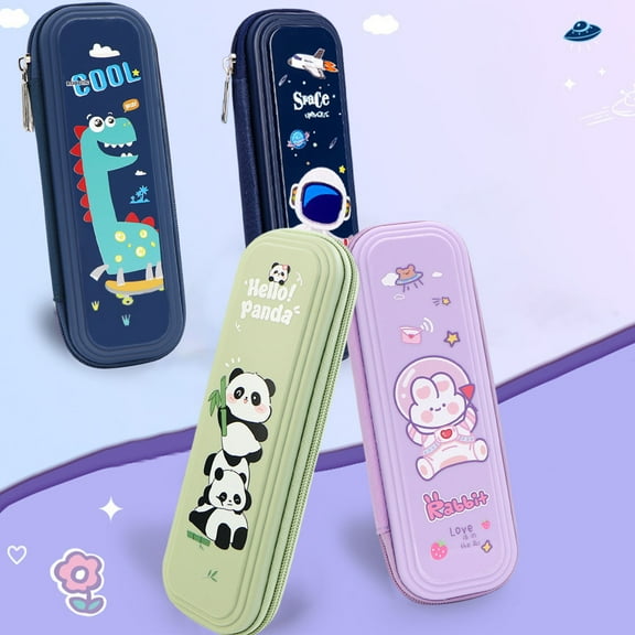 JMKQLZ Small Crowd Plastic Pencil Box | Cute Pencil Case for | Organizer Pencil Bag | Large Capacity Pencil Pouch