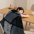 thumbnail image 1 of Soft Fuzzy Nap Blanket, Cozy Reversible Throw for Sofa Bed Travel, Lightweight Air Conditioning Quilt with Cool Technology, Washable, Compact Fold for Home Use, 1 of 6
