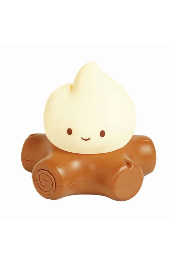 USB Rechargeable LED Campfire Night Light with Adjustable Brightness, Portable Decorative Lamp for Bedroom and Seasonal Festivals