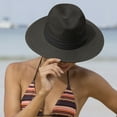 thumbnail image 1 of JMKQLZ Women's Sun Hat, Wide Rimmed Sun Protection Straw Hat Summer UV Protection Beach Cap with Ribbon, 1 of 5