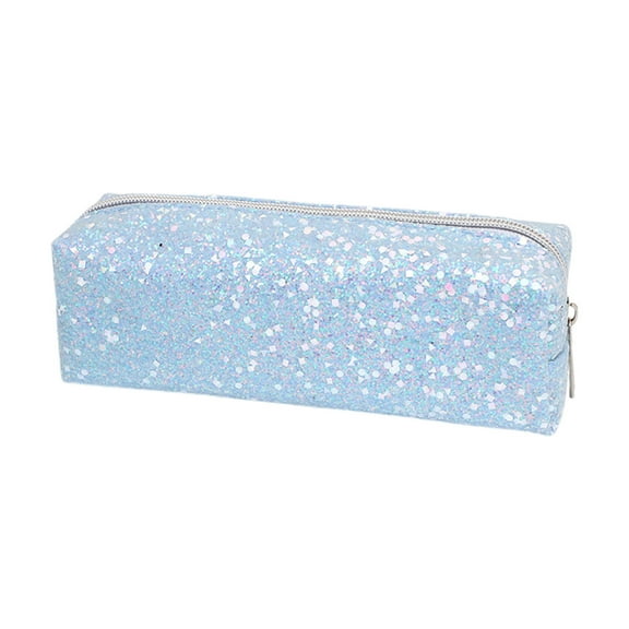 JMKQLZ kawaii Glitter Pencil Case Pencil Box Pencilcase Pencil Bag Stationery Supplies Sequin Makeup Bag Cosmetic Bag,for Women Men Portable Storage Organizer for Office, College,Travel