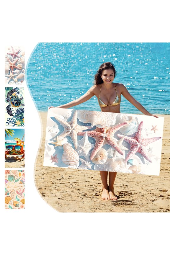 JMKQLZ Large Dry Beach Bath Towel with Storage Backpack Function Multipurpose for Travel Swimming Gear