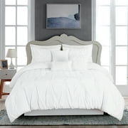 JML 1200 Thread Count 7 Piece Bed in a Bag, Queen with Comforter, Pillowcase, Bed Skirt, Cushion, Rectangle Pillow