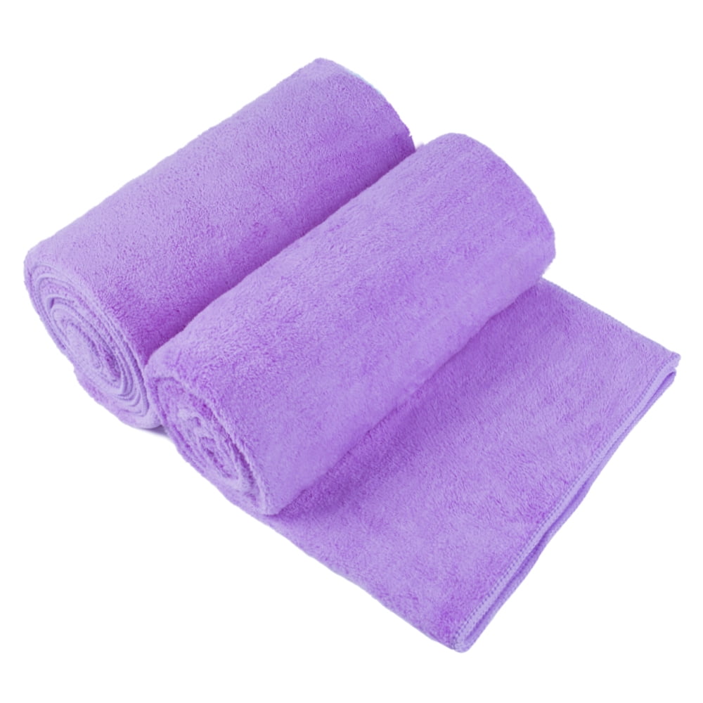 JML 2 Pack Density Fleece Bath Towel Set,350GSM Absorbent&Quick Drying