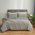 thumbnail image 1 of JML 2 Piece Knit Weave Blanket Twin (60"x80") with 1 Sham -Lightweight Fuzzy Jersey Blanket, 1 of 6