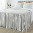 thumbnail image 1 of JML 2 Piece Ruffle Skirt Bedspread Set Twin Size,Grey Polka Dot Coverlet with 30" Drop, 1 of 6