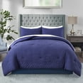 thumbnail image 1 of JML 2 Piece Twin Comforter Set - All Season 480GSM Down Alternative Comforter, Navy, 1 of 5
