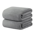 thumbnail image 1 of JML 2-Pieces Coral Fleece Large Bath Towel Set For Bathroom, Quick Dry Ultra Absorbent 40"x80", 1 of 7