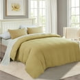 thumbnail image 1 of JML 3 Piece Duvet Set, Soft Washed Brushed Microfiber Duvet Set King, Solid Khaki, Solid Printed, 1 of 6