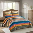 thumbnail image 1 of JML 3 Piece King Quilt Set 1 Quilt & 2 Shams, Soft Lightweight Coverlet Set, 92"x104", 1 of 6