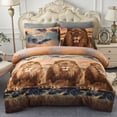 thumbnail image 1 of JML 3 Piece King Sherpa Fleece Bed Blanket,Winter Warm Heavy Blanket,79"x91",6.5lb, 1 of 6