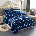 thumbnail image 1 of JML 3 Piece Queen Sherpa Fleece Bed Blanket Set,Heavy Winter Borrego Blanket 75"x83",5.7lb, 1 of 6