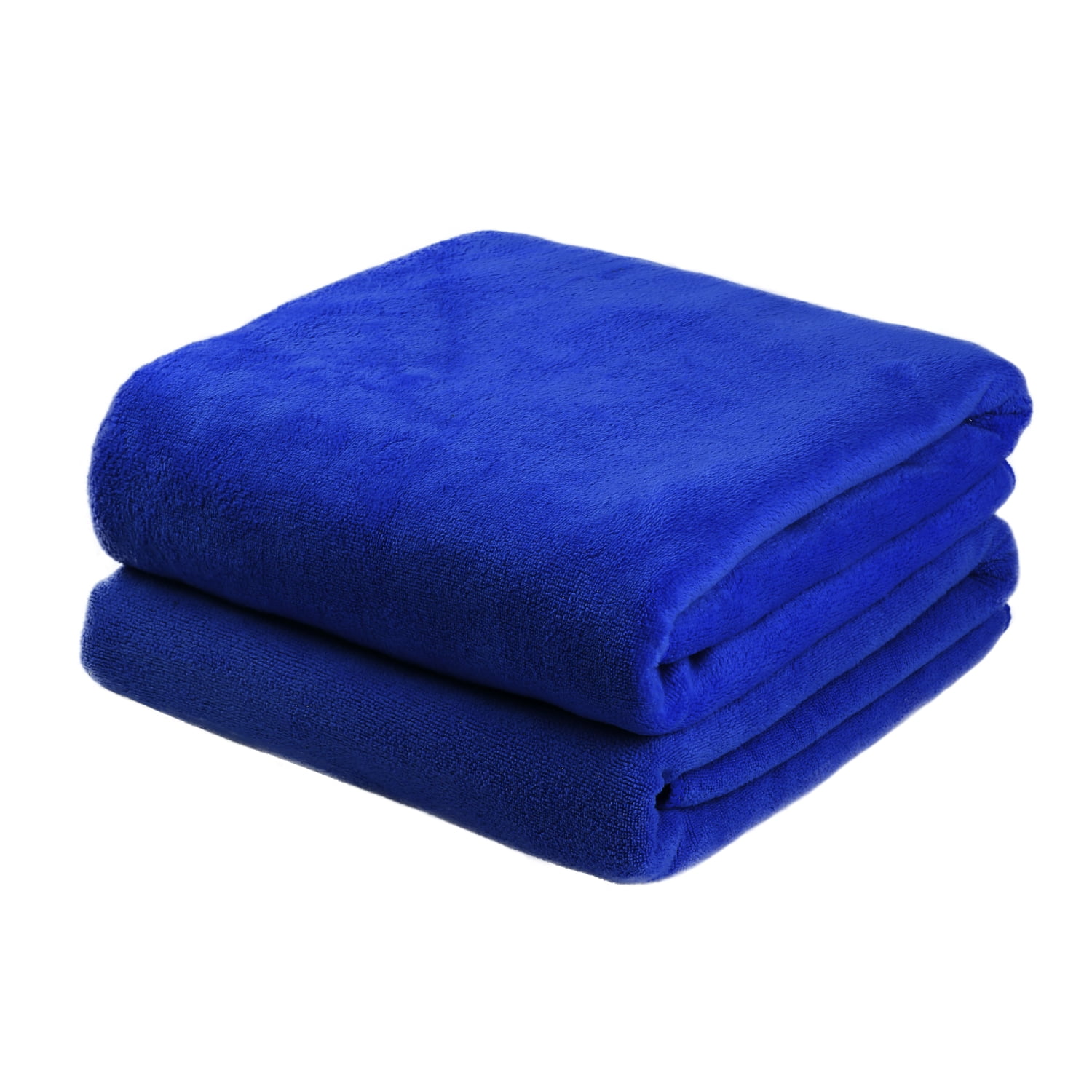 JML Bath Towel Set 2 Pack (30" x 60") - Extra Absorbent, Fast Drying, Dark Blue Microfiber Towels