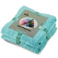 thumbnail image 1 of JML Bath Towel Set 2 Pack (30" x 60") - Extra Absorbent, Fast Drying, Green Floral Microfiber Towels, 1 of 5