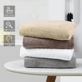 thumbnail image 1 of JML Bath Towel Set 2 Piece, Plaid Polyester Hotel & SPA Bath Towels, 30" x 60", White, Gray, 1 of 5