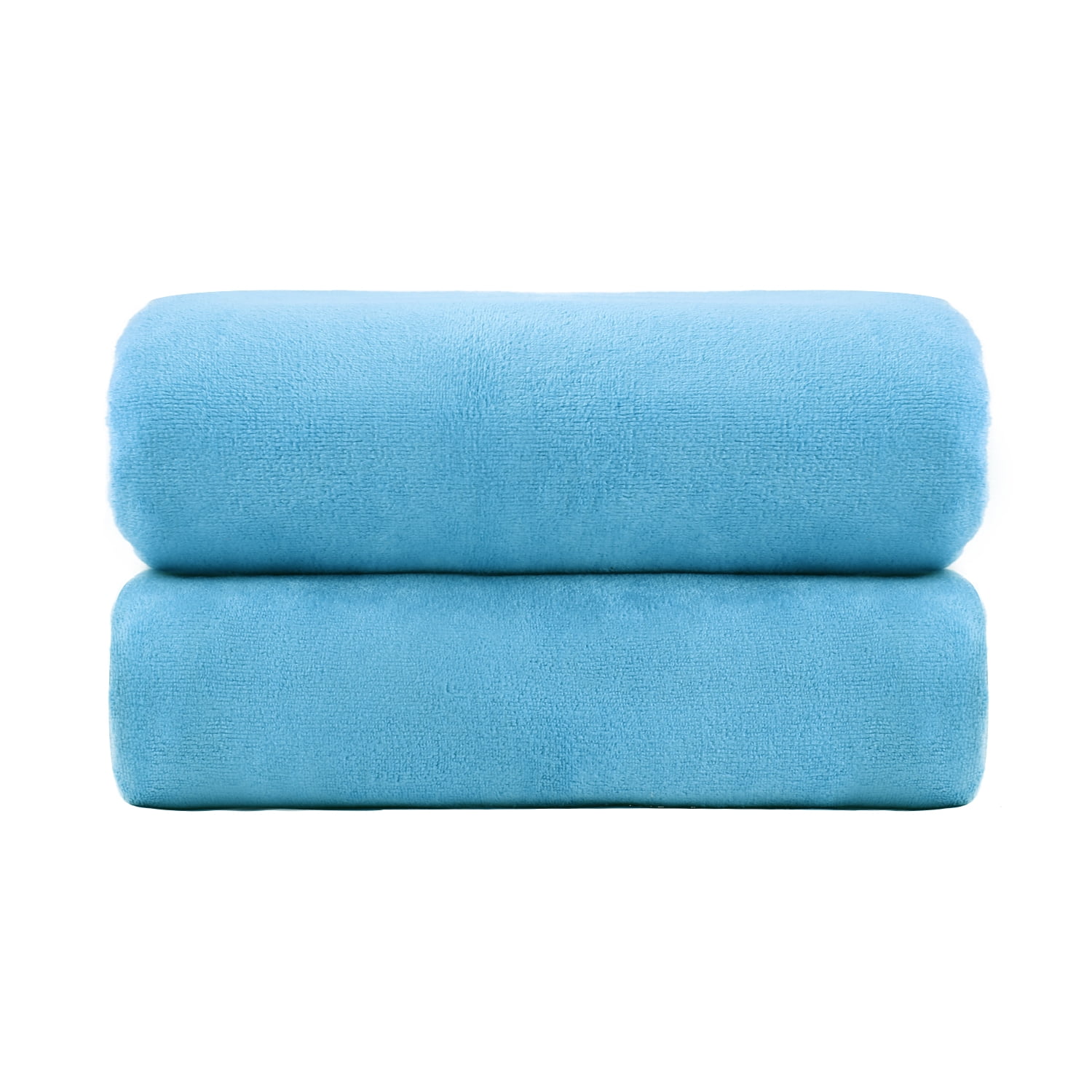Jml Bath Towels (2 Pack, 30 inchx60 inch), White Fleece Bath Towel, Luxury Hotel & Spa Towel Sets - Super Soft and Absorbent, Lint Free, Fade