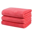 thumbnail image 1 of JML Bath Towels (3 Pack, 27"x55"), Hotel & Spa Density Fleece Fade Resistant Bath Towel Set, Orange, 1 of 5
