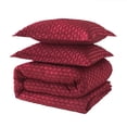 thumbnail image 1 of JML Boho Comforter Set,Tufted Design Bedding Set Burgundy - Queen, 1 of 5