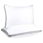 JML Cotton Queen Size Bed Pillow Set Of 2, Hypoallergenic Down Alternative Pillow