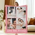 thumbnail image 1 of JML Custom Soft Flannel Blanket - Personalized Photo & Text Throw, Blankets & Throws 40"x50" for Family, Pets, & Adults, 1 of 6