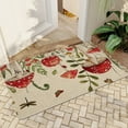 thumbnail image 1 of JML Doormat, Microfiber & Non-Slip Rubber Backing Door Mat - Rug Mats for Porch Entry Way Bathroom/Kitchen, (24"x36") - Mushrooms and Insects, 1 of 6