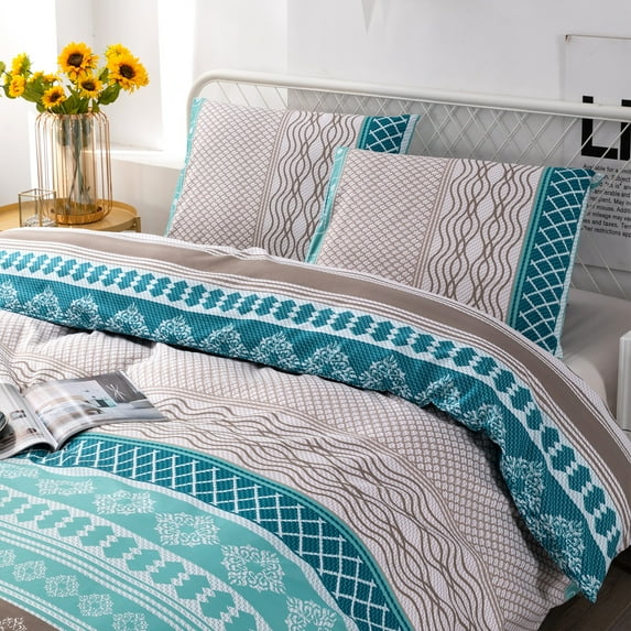 JML Duvet Cover Set King Size – Soft 3 Piece Microfiber Duvet Cover Set With 2 Pillowcases