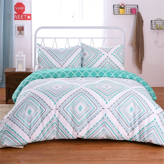 JML Duvet Cover Set Queen 3 Piece - Comforter Cover with Zipper Closure and 2 Pillowcases