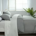 thumbnail image 1 of JML Duvet Set 3-Piece Washed Microfiber Duvet Cover & 2 Pillowcases, Queen, Solid Print, 1 of 5