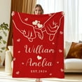 thumbnail image 1 of JML Eternal Bliss Custom Blanket,Personalized Blanket and Throw Gift With Text For Newly Married Couple,USA Printed, Express Shipping, 1 of 6