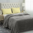 thumbnail image 1 of JML Fleece Bed Blankets King Gray - Soft Lightweight Plush Cozy Blanket Microfiber, 79"X89", 1 of 6