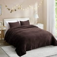 thumbnail image 1 of JML Fleece Blanket Flannel Blanket Couch Brown Queen 77"X81" Soft Lightweight Bed Blanket, 1 of 6