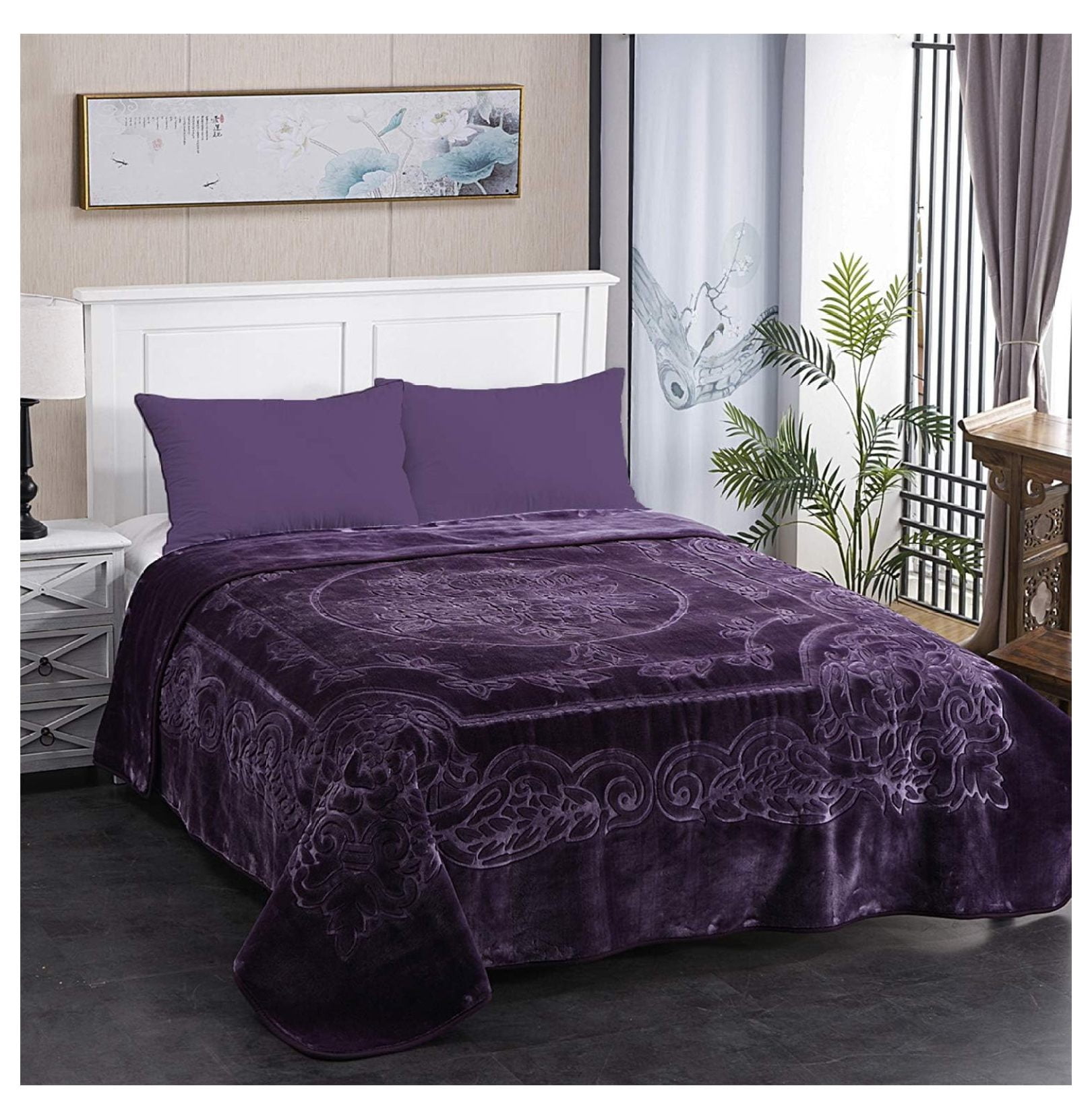 JML Fleece Blanket King Size, Heavy Korean Mink Blanket 85 X 95 Inches