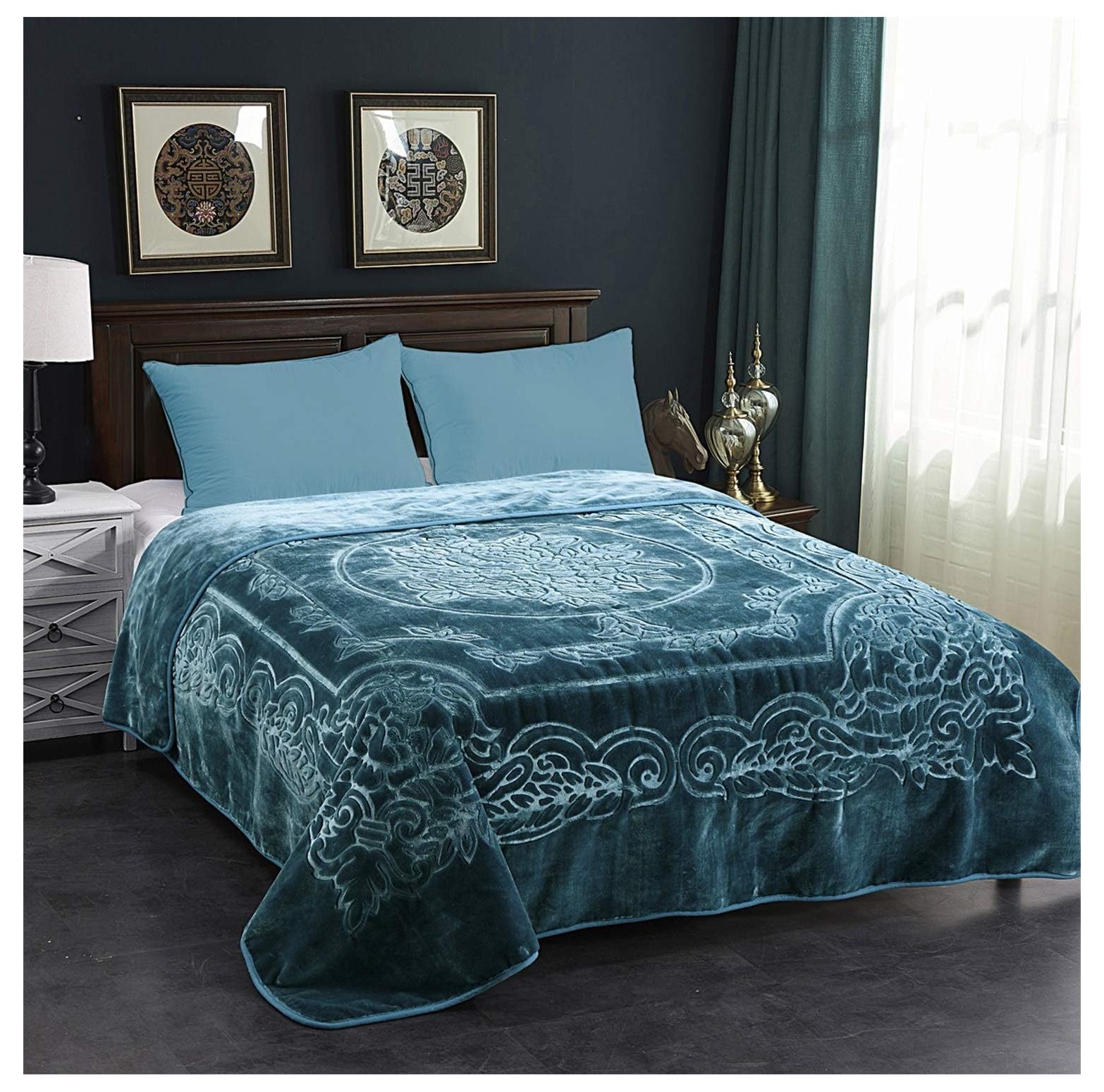 JML Fleece Blanket King Size, Heavy Korean Mink Blanket 85 X 95 Inches