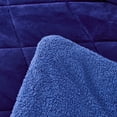 thumbnail image 1 of JML Fleece/ Sherpa Down Alternative 3-piece Comforter Set Purple King, 1 of 5