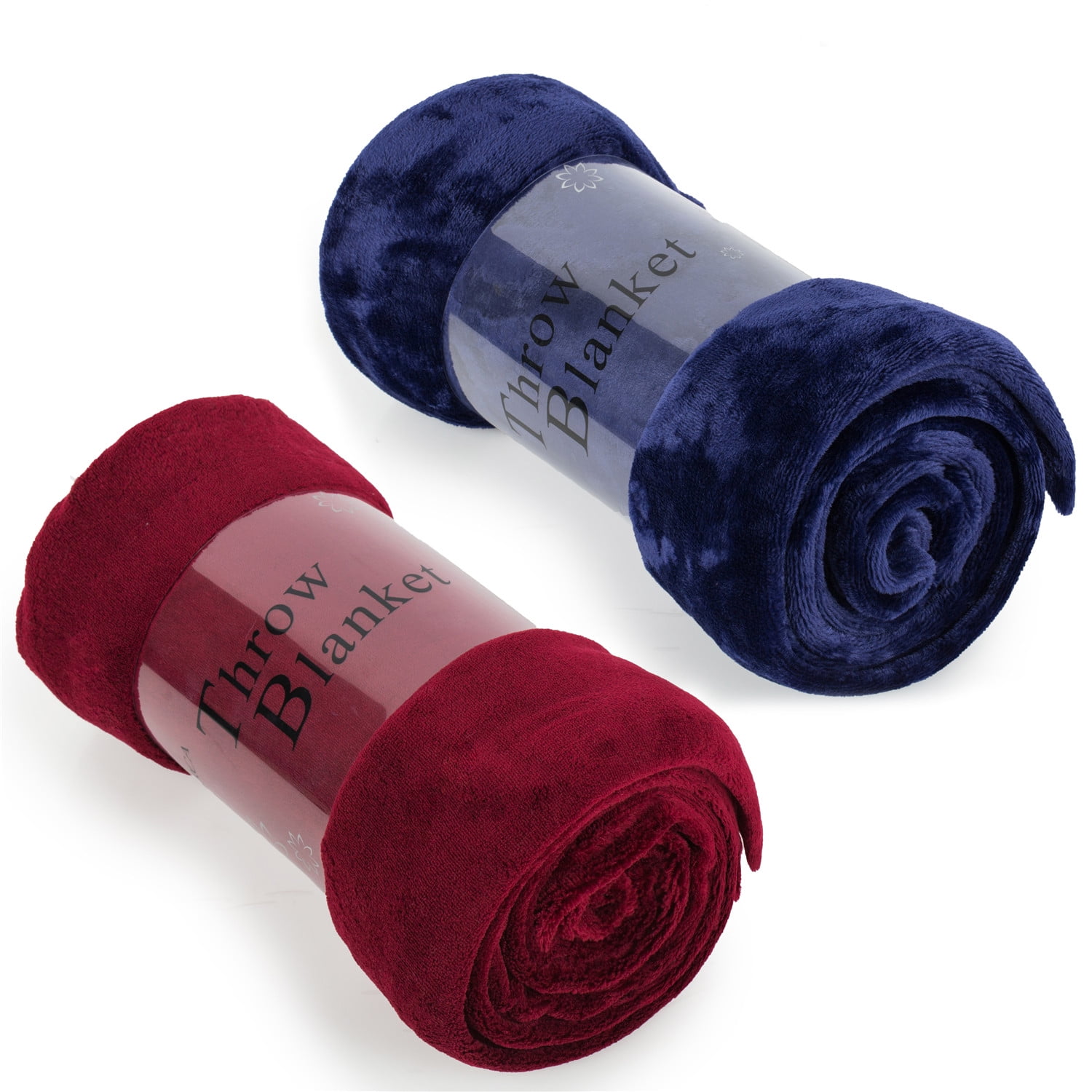 JML Fleece Throw Blanket Soft Cozy Nap Blanket,50"x60",2 Pack