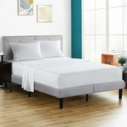 JML Full Sheet Set - Soft Brushed Microfiber Wrinkle, Fade, Stain Resistant - 4 Piece,White