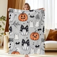 thumbnail image 1 of Halloween Throw Blanket 50" x 60" - Soft Flannel Blanket, Cozy Plush for Couch, Sofa & Bed, Fall Winter Decor, for Kids & Adults, 1 of 5